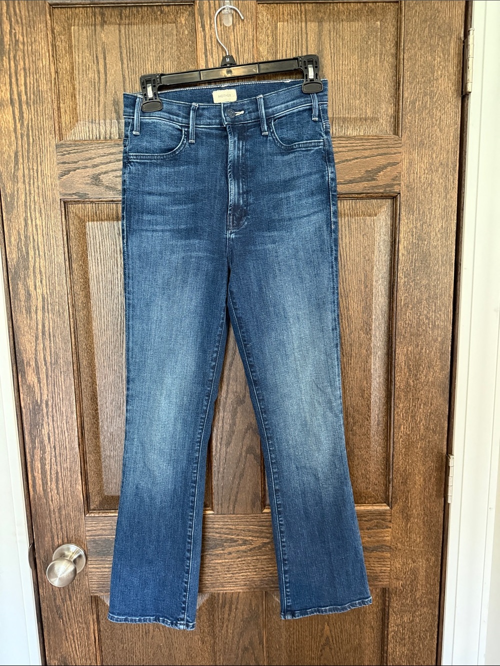 Mother The Hustler Ankle Blue Denim Jeans in Heirloom Size 26